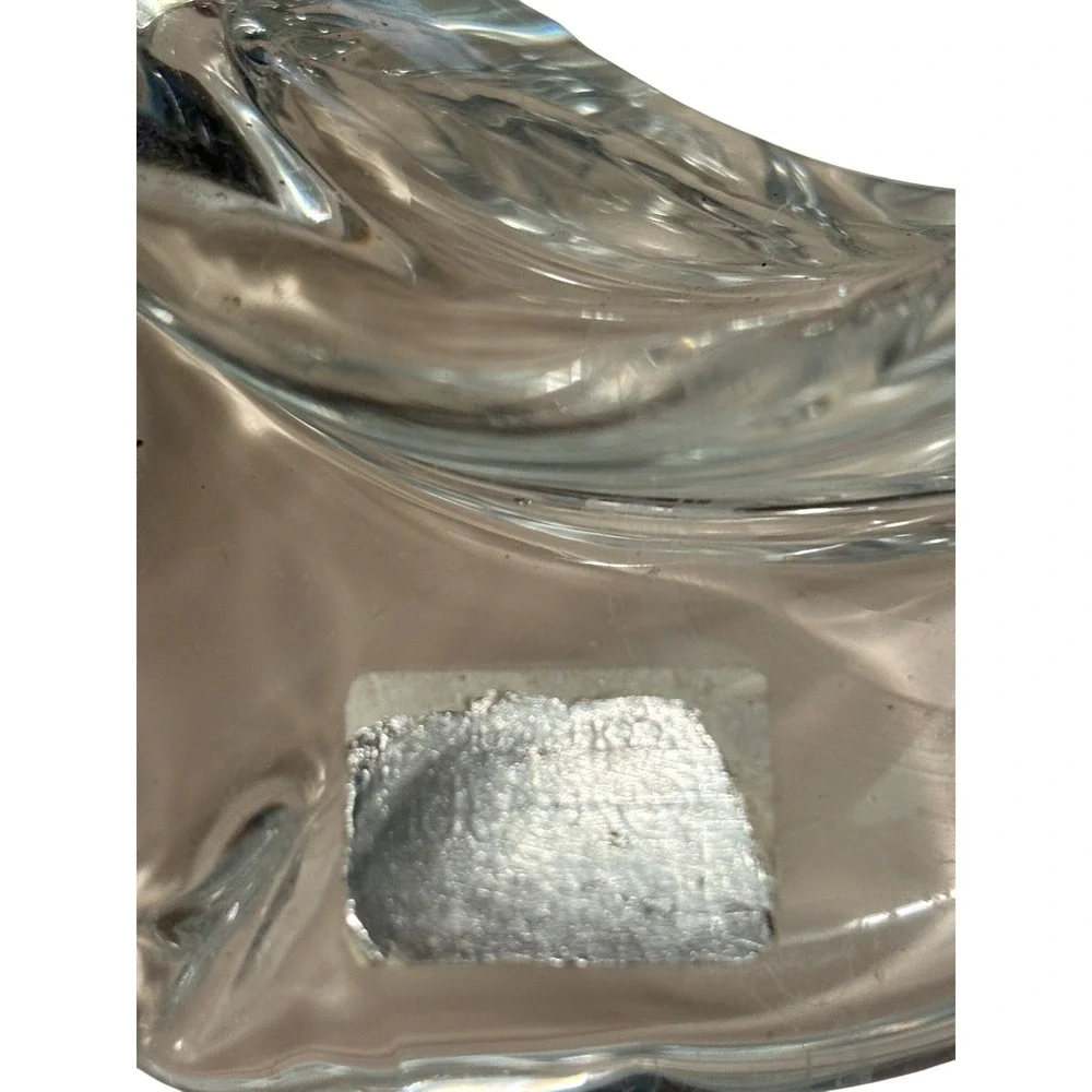 Elegant Lead blend Clear‎ Glass Candy Dish Bowl Trinket Holder Decorative